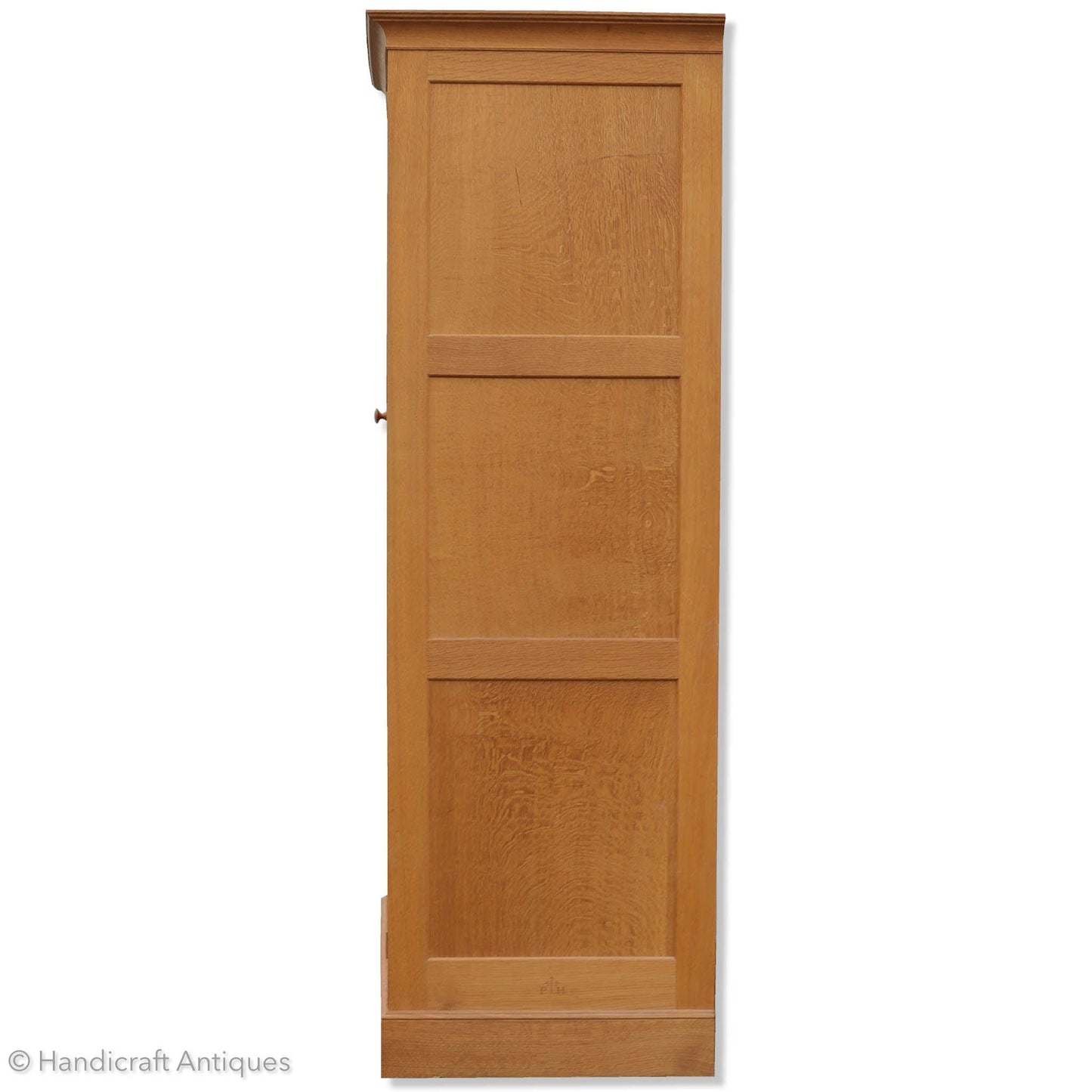 Peter Hall of Staveley Arts & Crafts Lakes School English Oak Wardrobe 1990