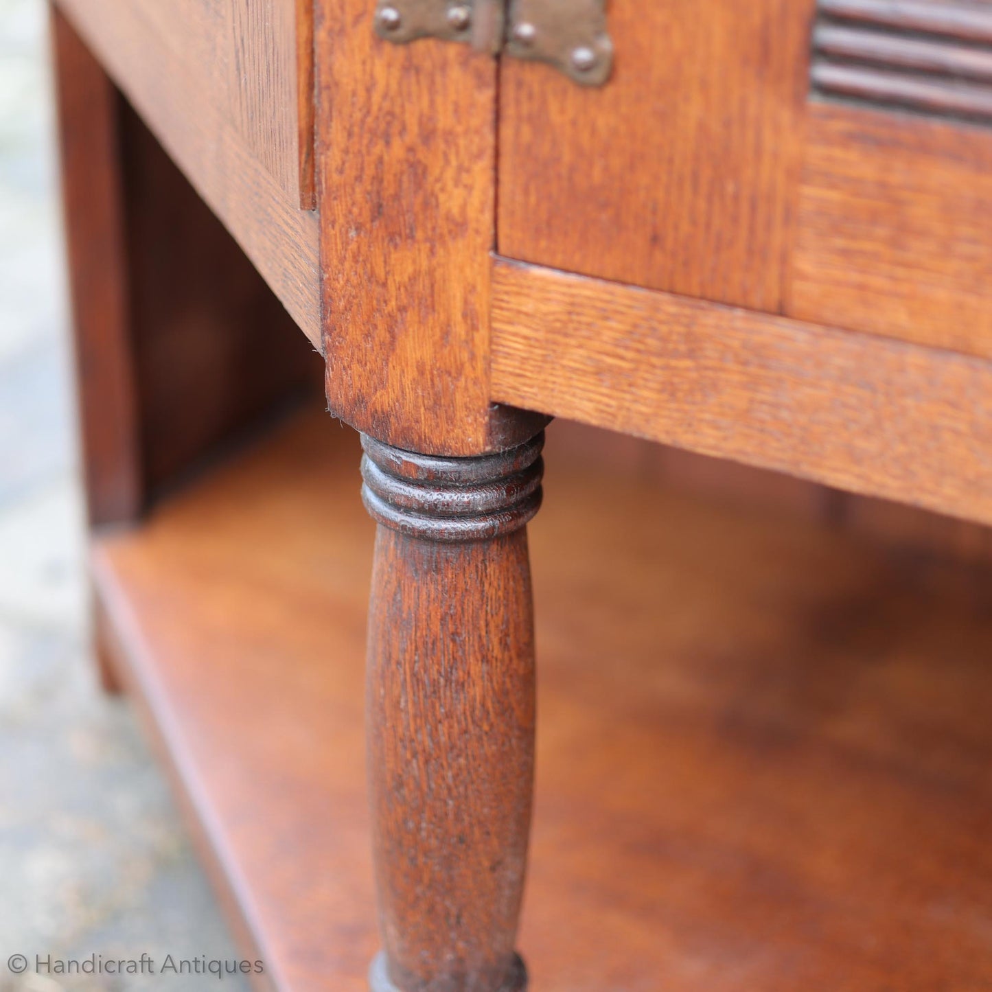 Liberty & Co Arts & Crafts Cotswold School English Oak Dresser c. 1920.