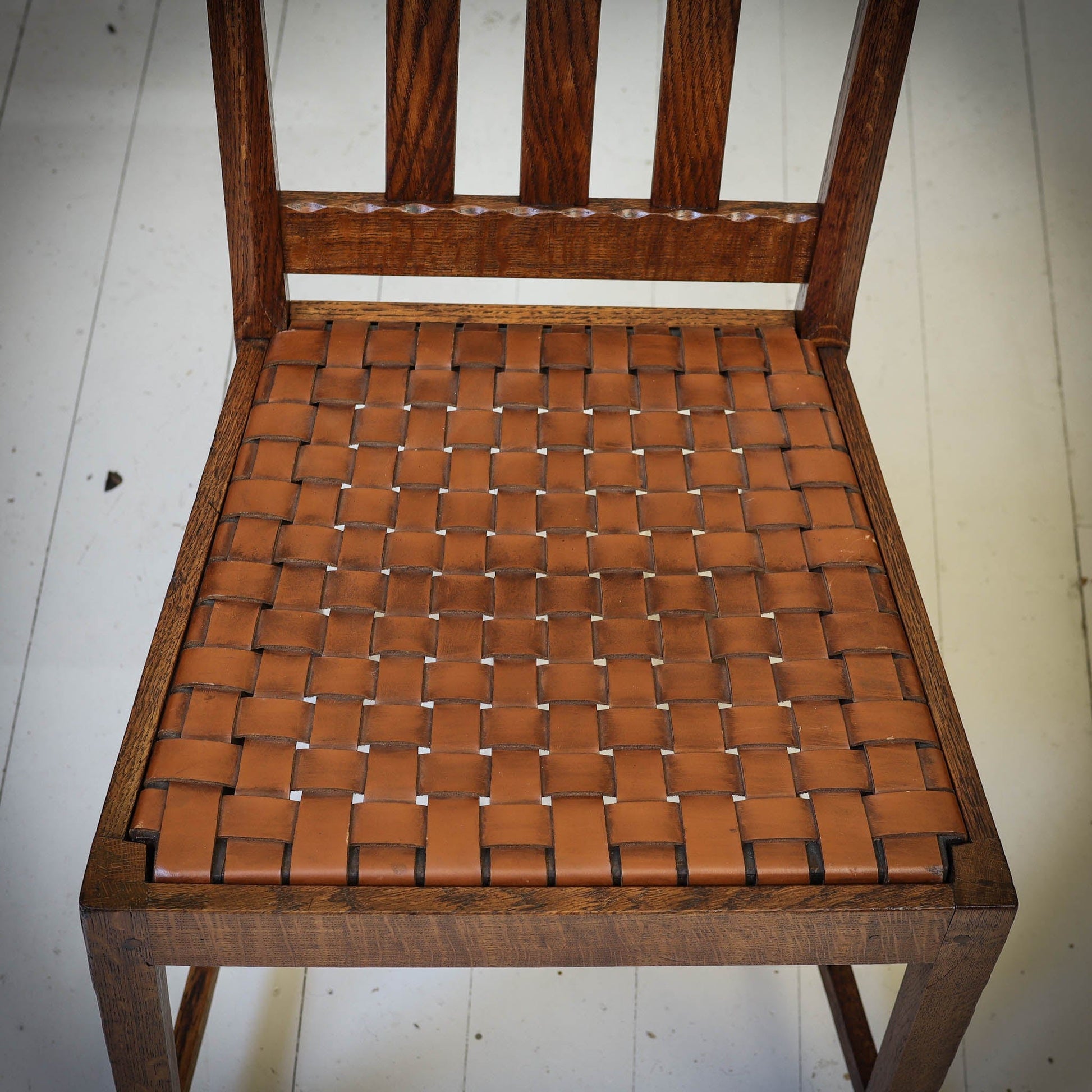 Stanley Webb Davies Arts & Crafts Lakes School English Oak Chair 1929