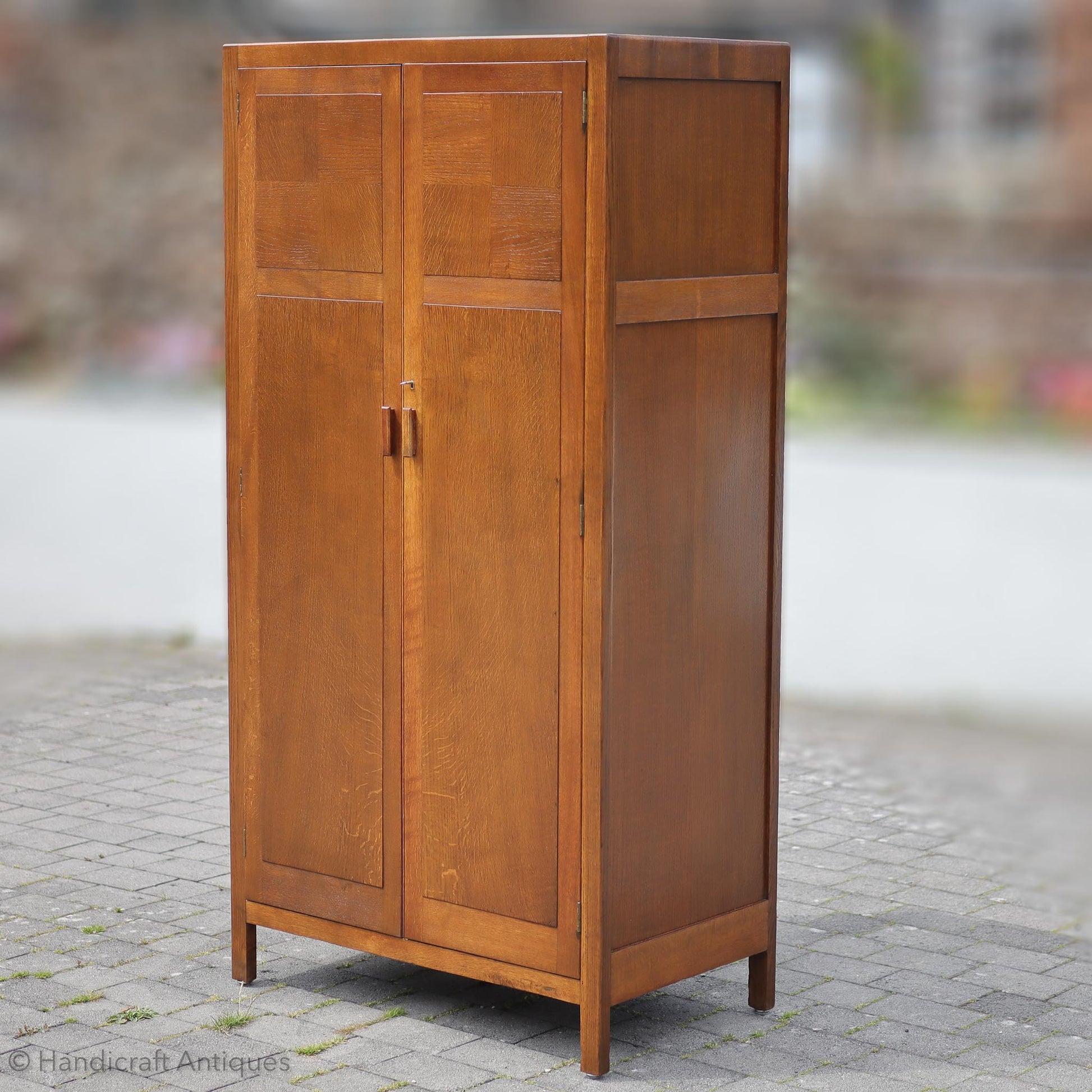 Heal and Co [Ambrose Heal] Arts & Crafts Cotswold School English Oak Wardrobe