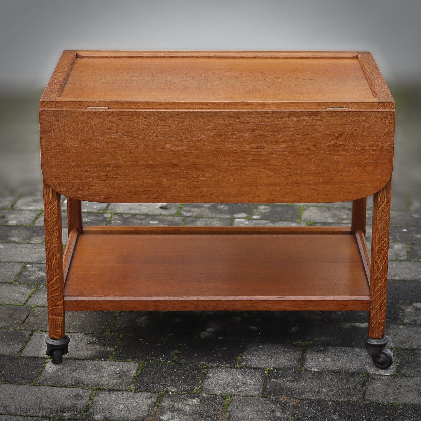 Stanley Webb Davies Arts & Crafts Lakes School Extending Tea Trolley 1957.