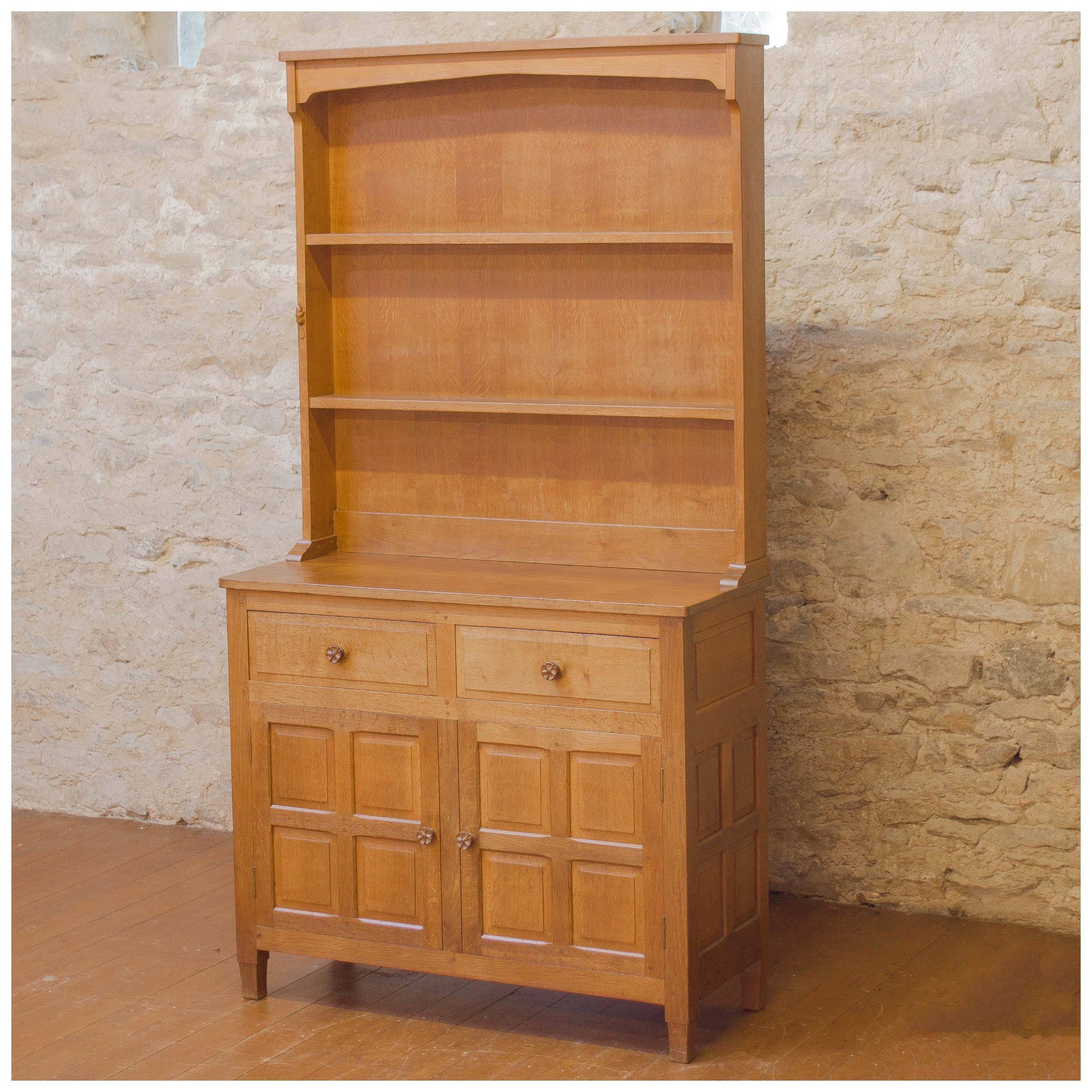 Colin Beaverman Almack (Ex-Mouseman) Arts & Crafts Yorkshire School Oak Dresser