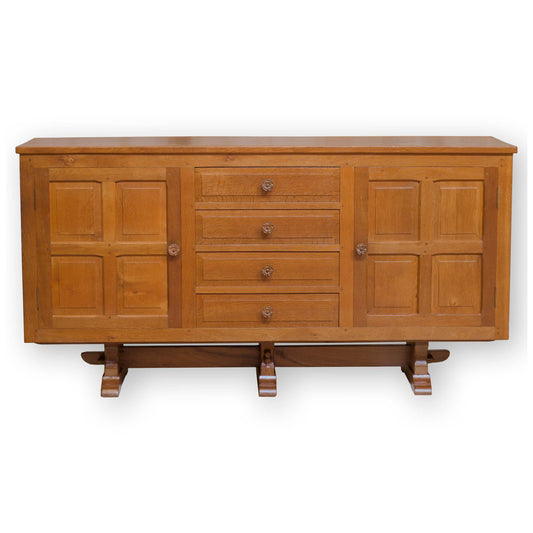 Colin Beaverman Almack (Ex-Mouseman) Arts & Crafts Yorkshire School Oak Sideboard