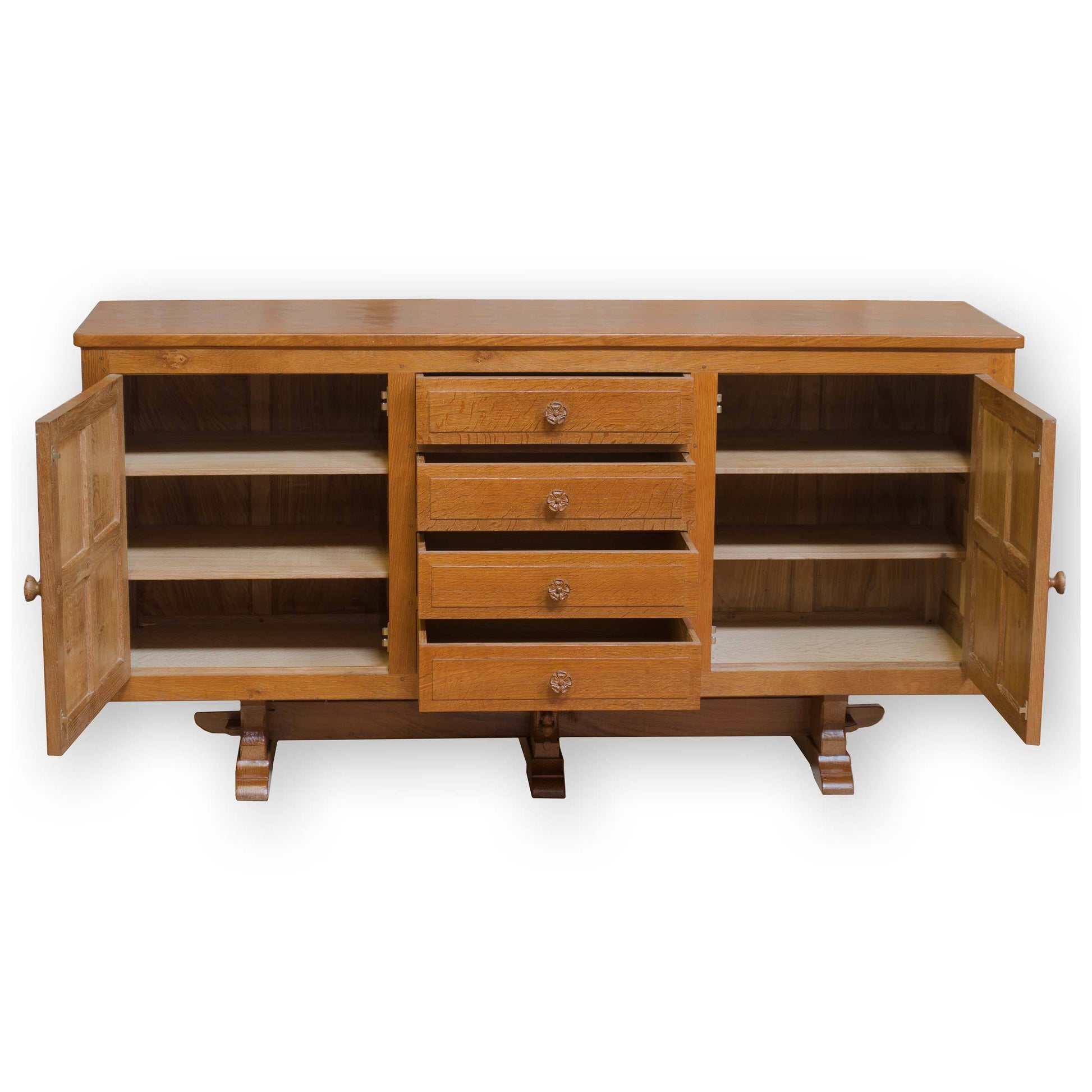 Colin Beaverman Almack (Ex-Mouseman) Arts & Crafts Yorkshire School Oak Sideboard