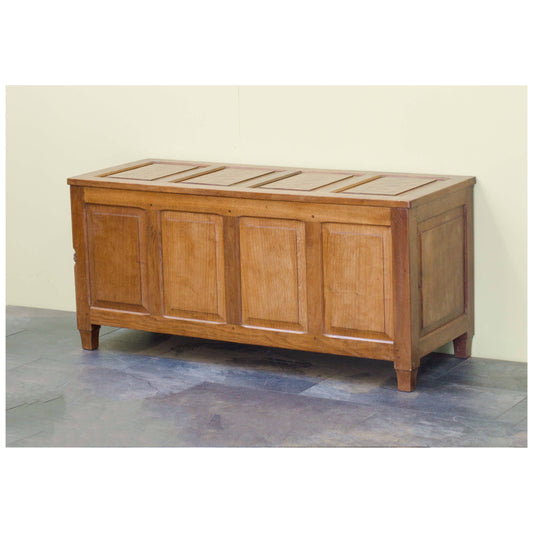 Colin 'Beaverman' Almack (Ex-Mouseman) Colin Almack Antique Yorkshire School Adzed Oak Blanket Box