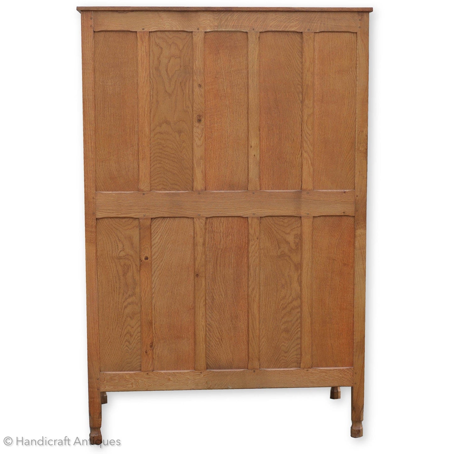 Cat & Mouseman' (Ex-Mouseman) Arts & Crafts Yorkshire School Oak Wardrobe (b)