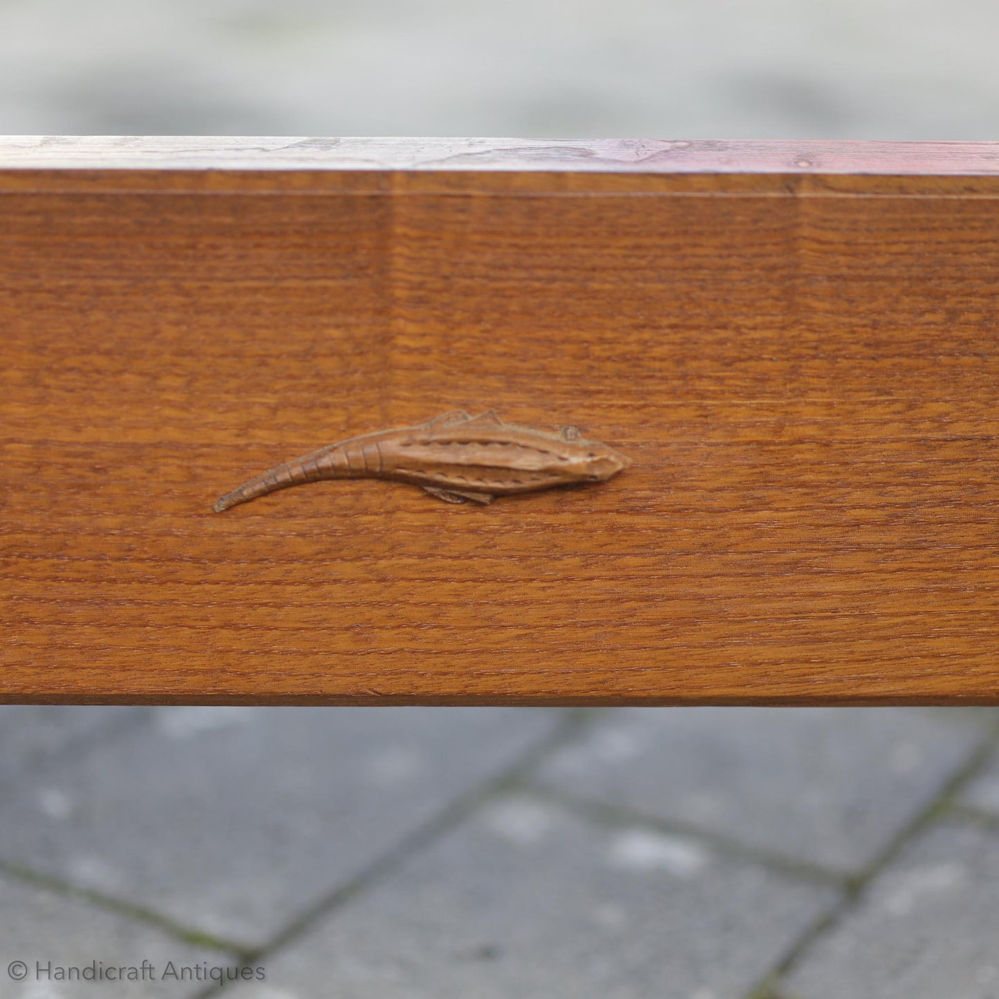 Derek 'Lizardman' Slater Arts & Crafts Yorkshire School English Oak Dining Table