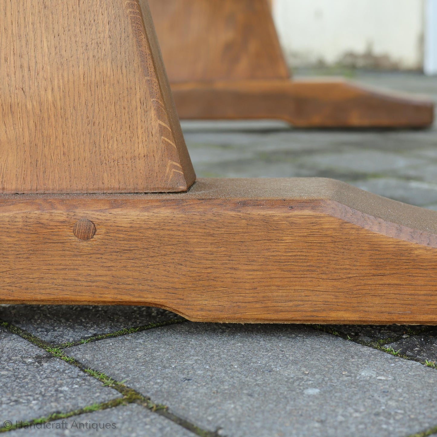 Acornman (Ex-Mouseman) Arts & Crafts Yorkshire School English Oak Dining Table