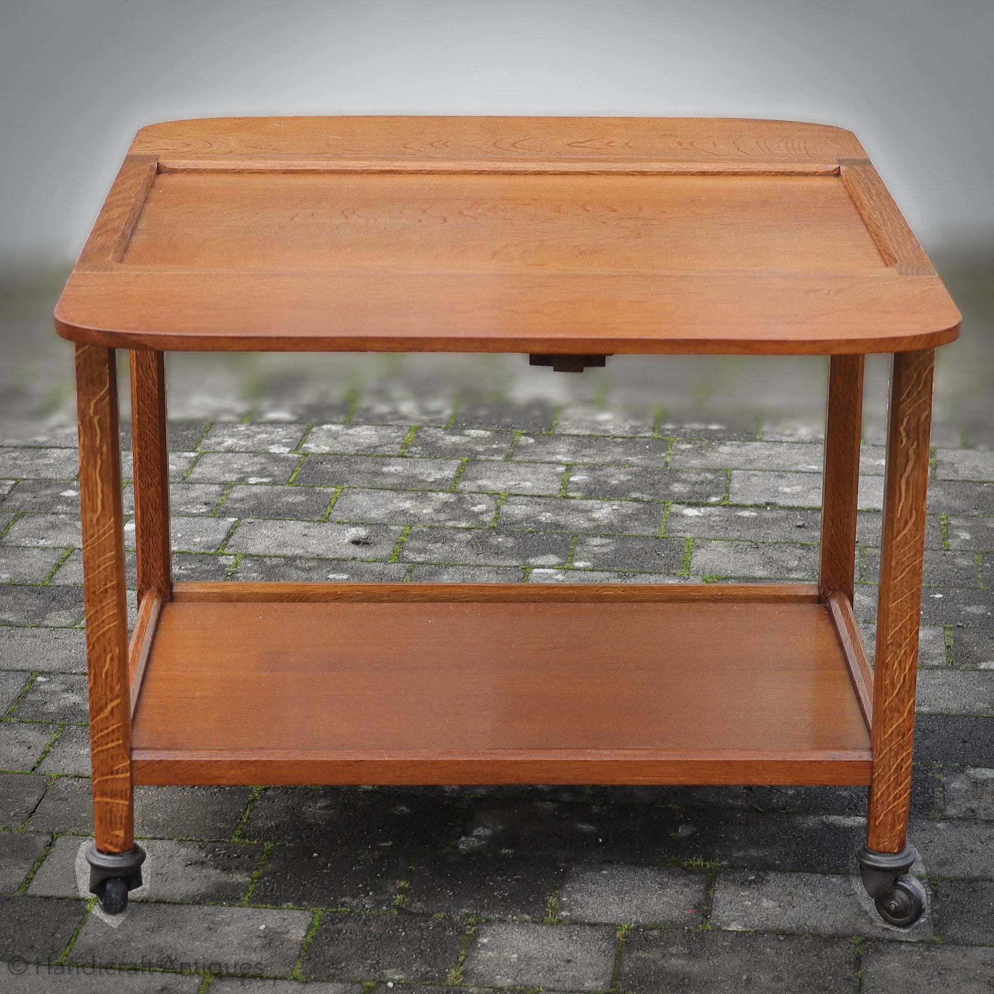 Stanley Webb Davies Arts & Crafts Lakes School Extending Tea Trolley 1957.