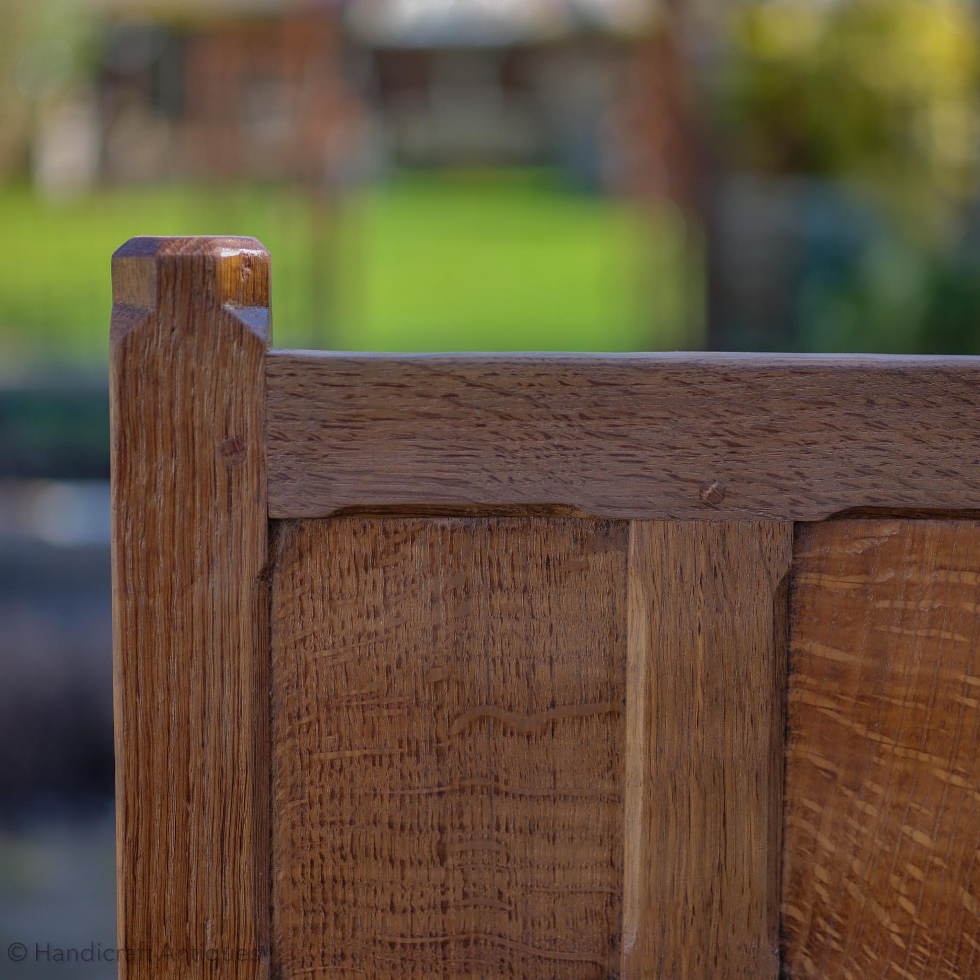 Sid Pollard [ex-Mouseman] Arts & Crafts Yorkshire School Oak Bed & Cabinets