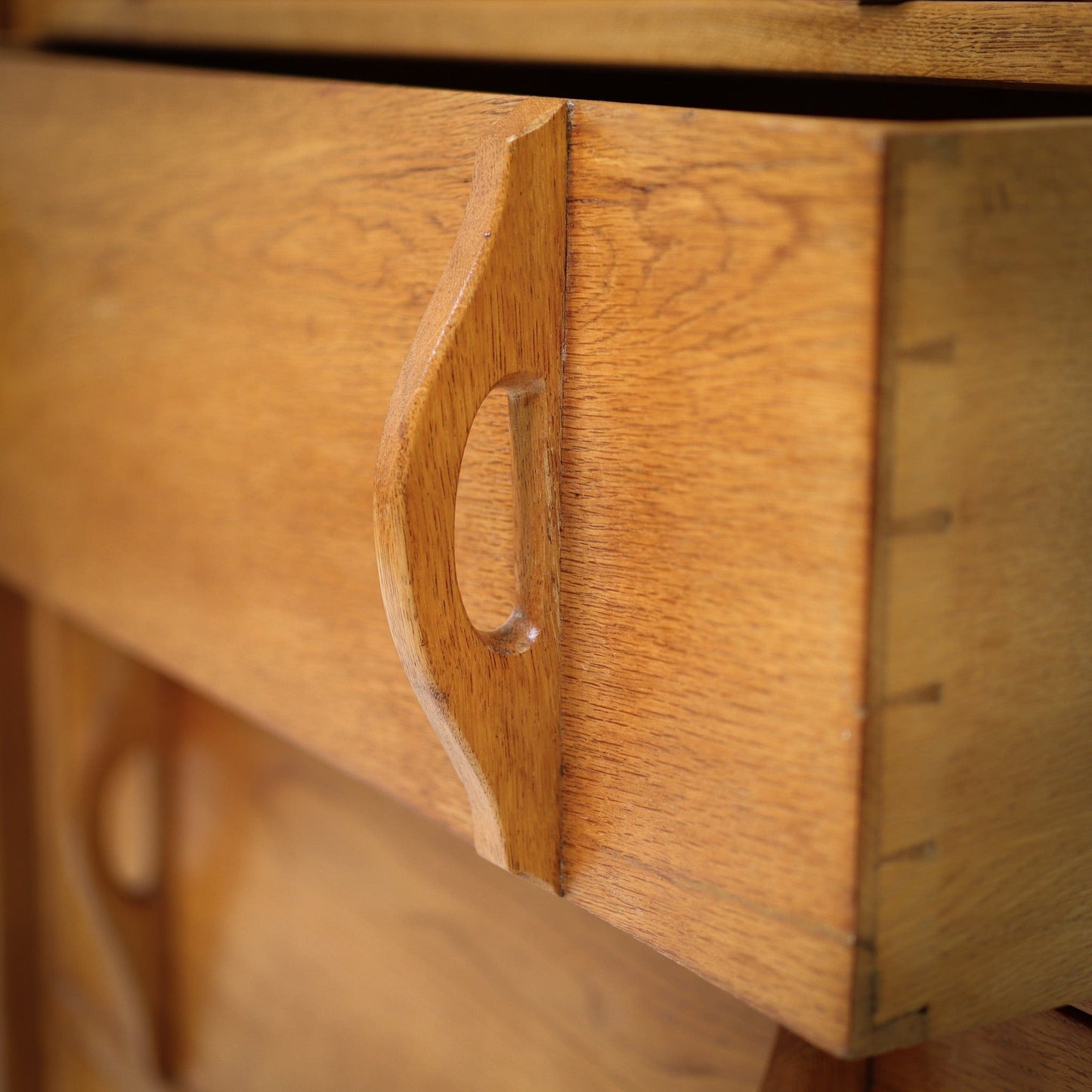 Peter Waals Arts & Crafts Cotswold School English Oak Wardrobe c.1935