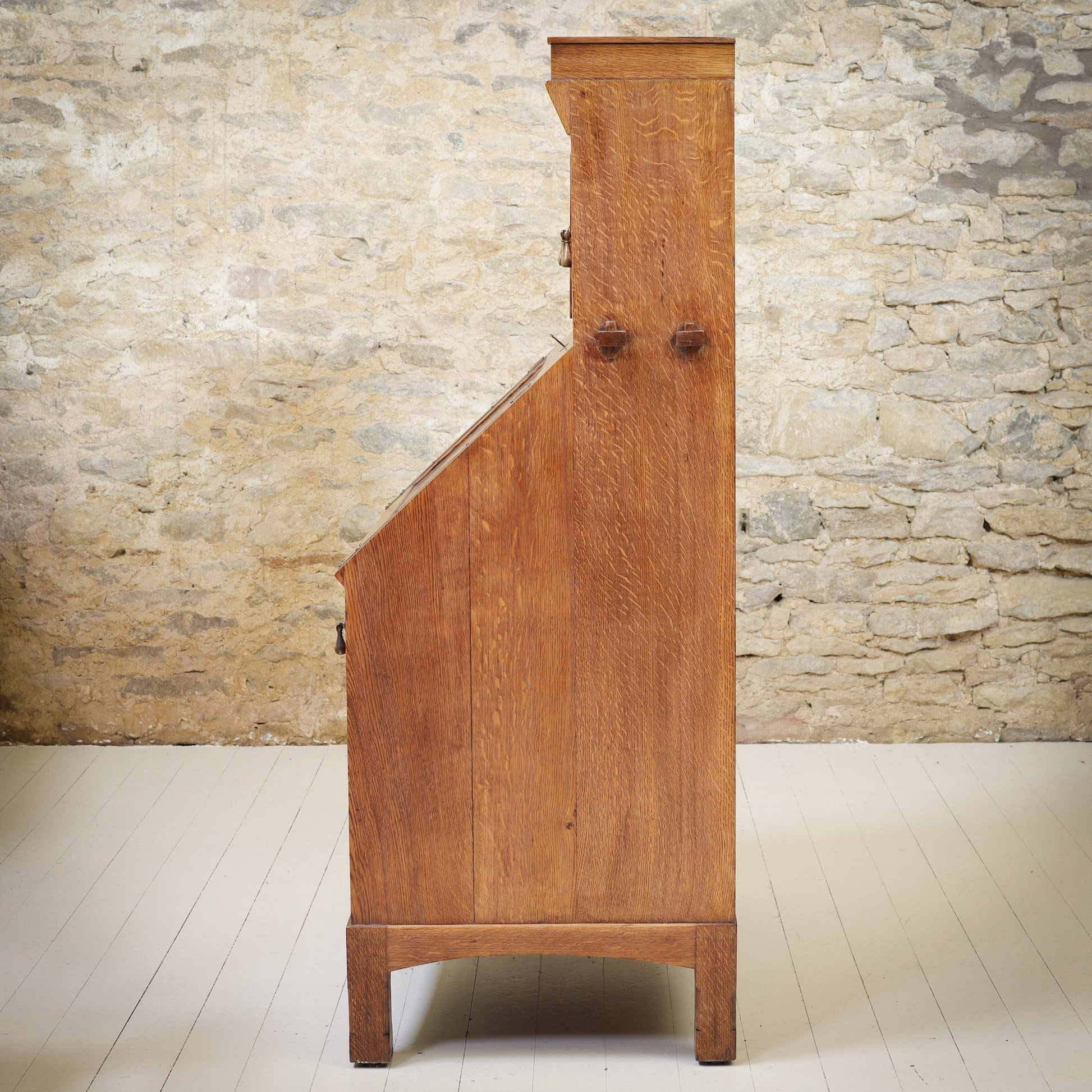 Liberty & Co Large Arts & Crafts English Oak Bureau c. 1920