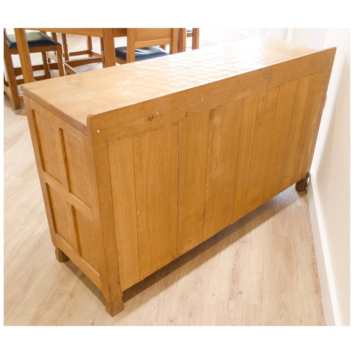 Derek Lizardman Slater Derek Slater Antique Adzed Yorkshire School Oak Sideboard