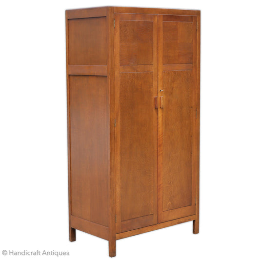 Heal and Co [Ambrose Heal] Arts & Crafts Cotswold School English Oak Wardrobe