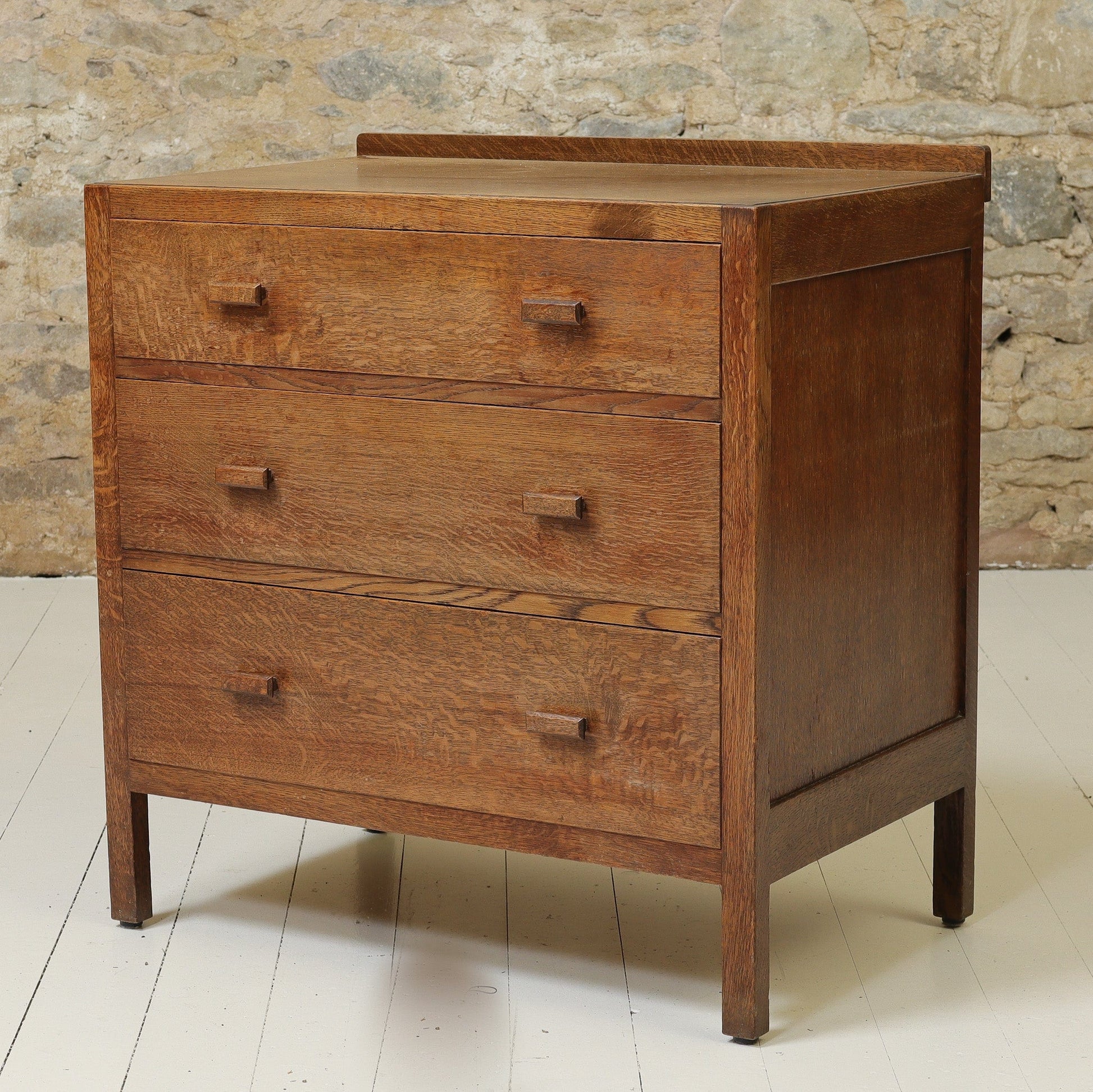 Heal and Co Arts & Crafts Cotswold School Oak Chest of Drawers