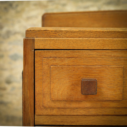 Brynmawr Furniture Co Arts & Crafts Cotswold School Oak Chest of Drawers c. 1930