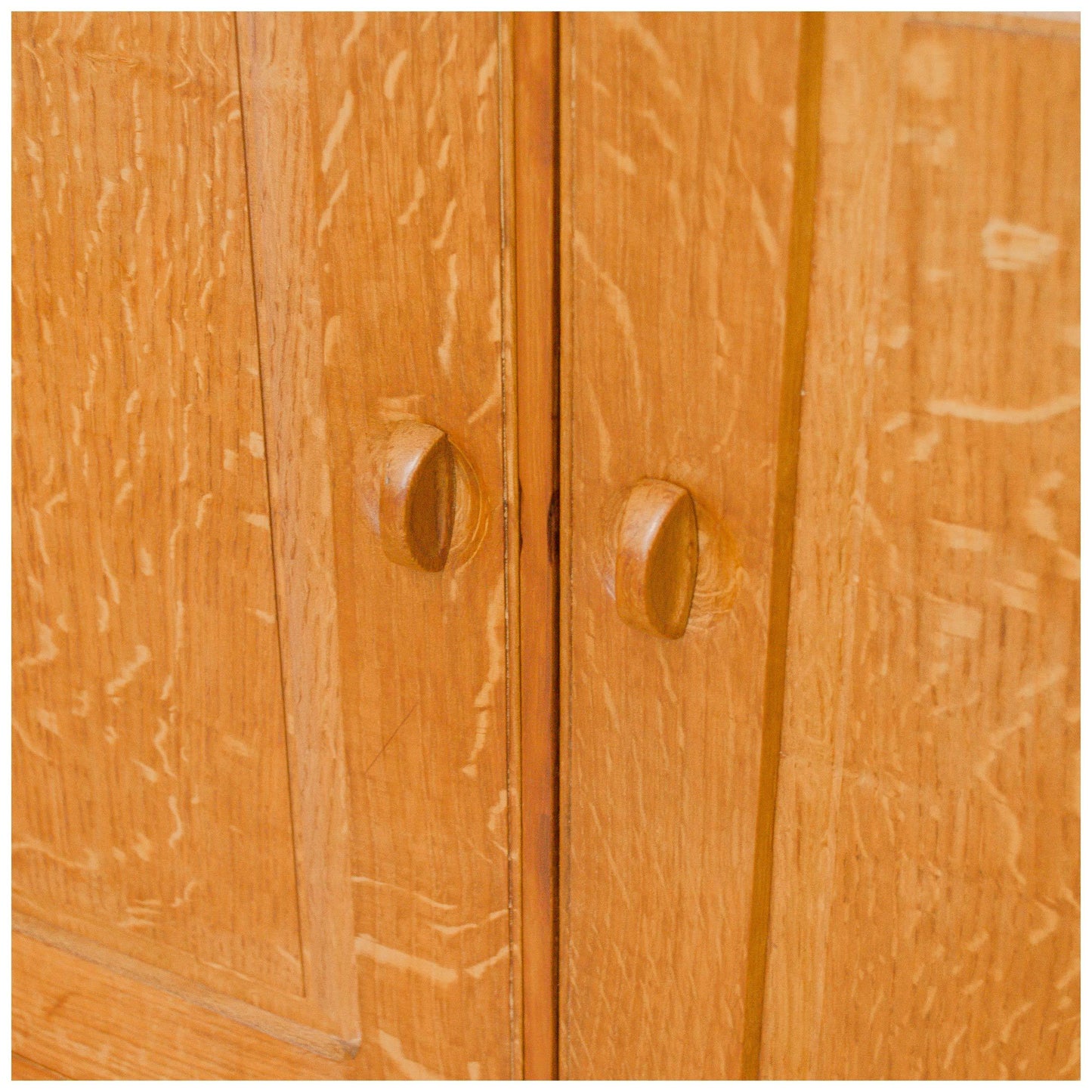 Edward Barnsley Arts and Crafts Oak Bureau Cabinet 1951