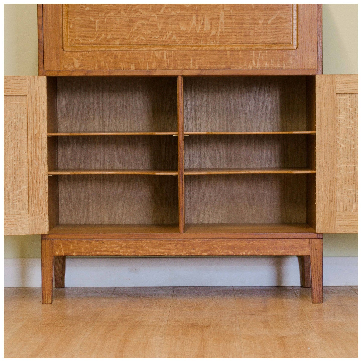 Edward Barnsley Arts and Crafts Oak Bureau Cabinet 1951