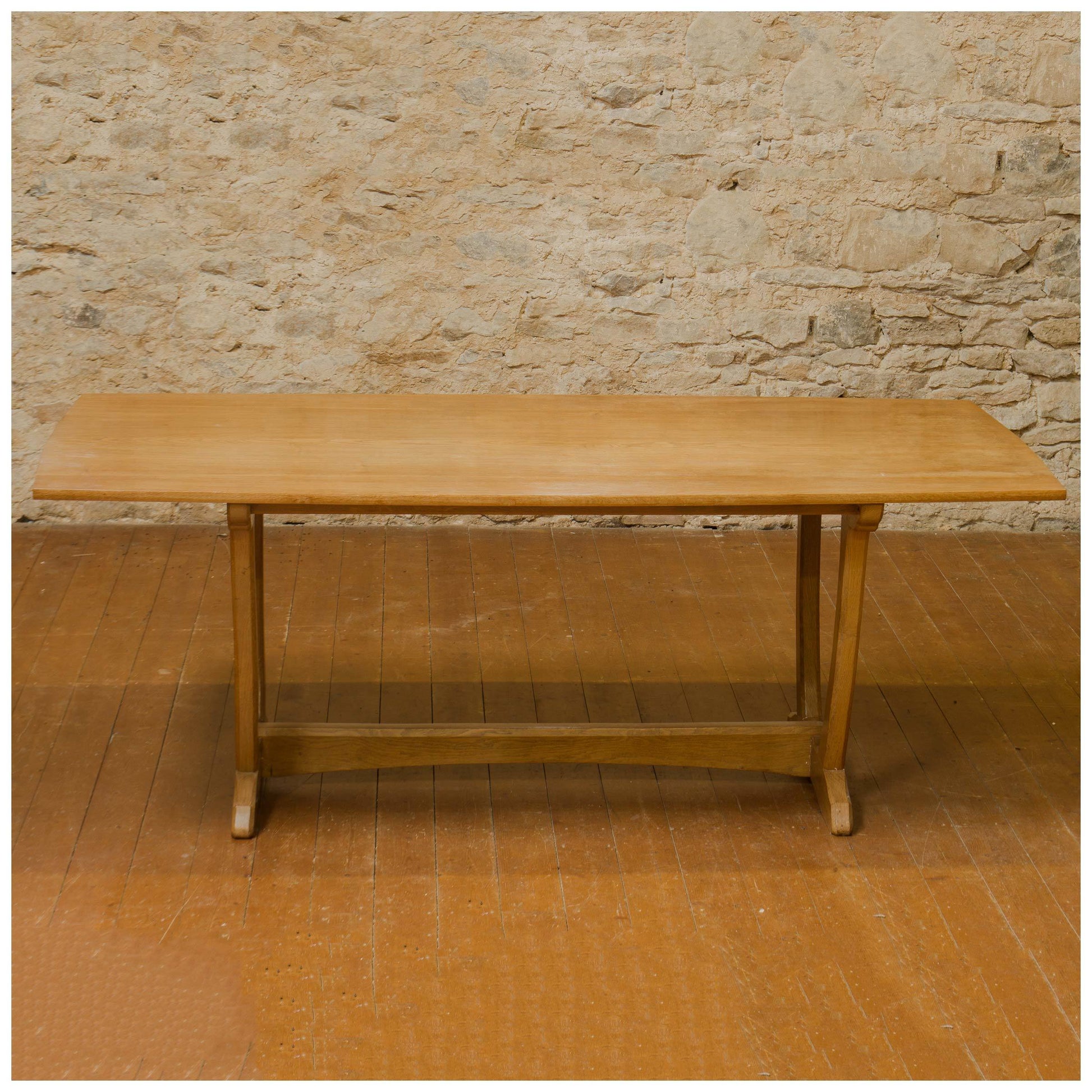 Edward Barnsley Design Arts & Crafts Cotswold School Oak Dining Table by Acornman