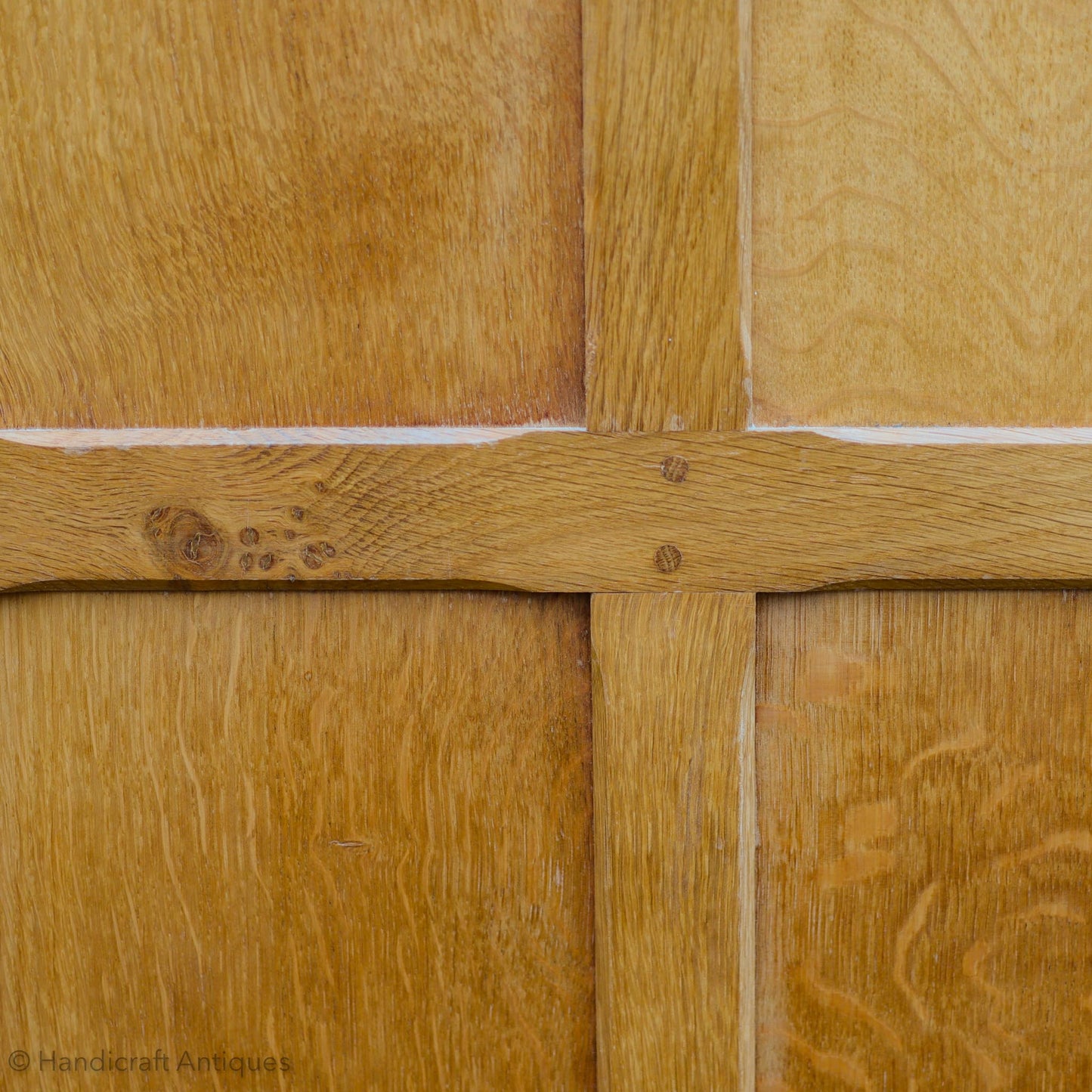 Cat & Mouseman' (Ex-Mouseman) Arts & Crafts Yorkshire School Oak Wardrobe (c)