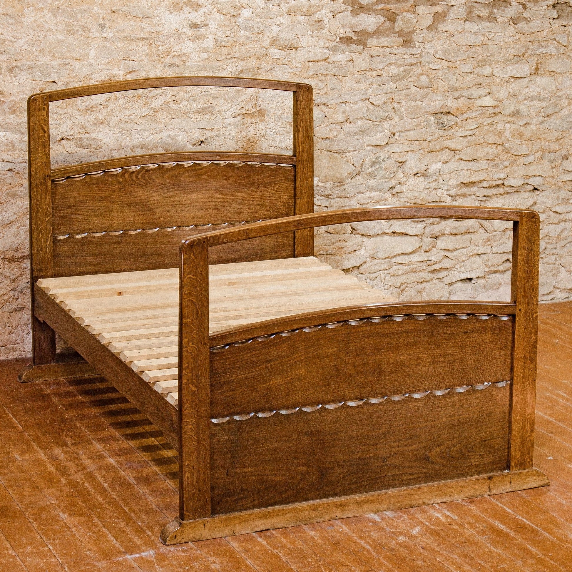 Ernest Gimson Arts & Crafts Cotswold School English Oak Double Bedstead c. 1900