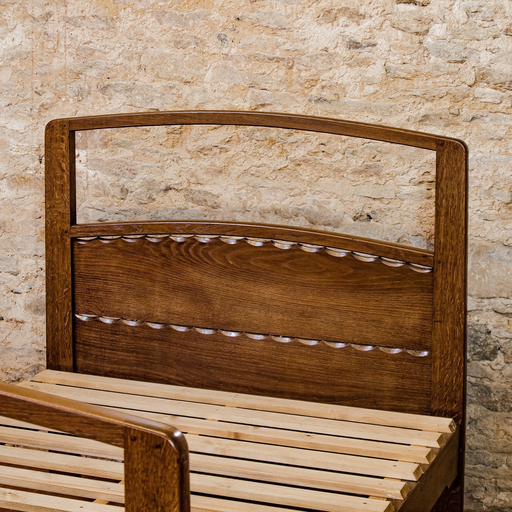 Ernest Gimson Arts & Crafts Cotswold School English Oak Double Bedstead c. 1900