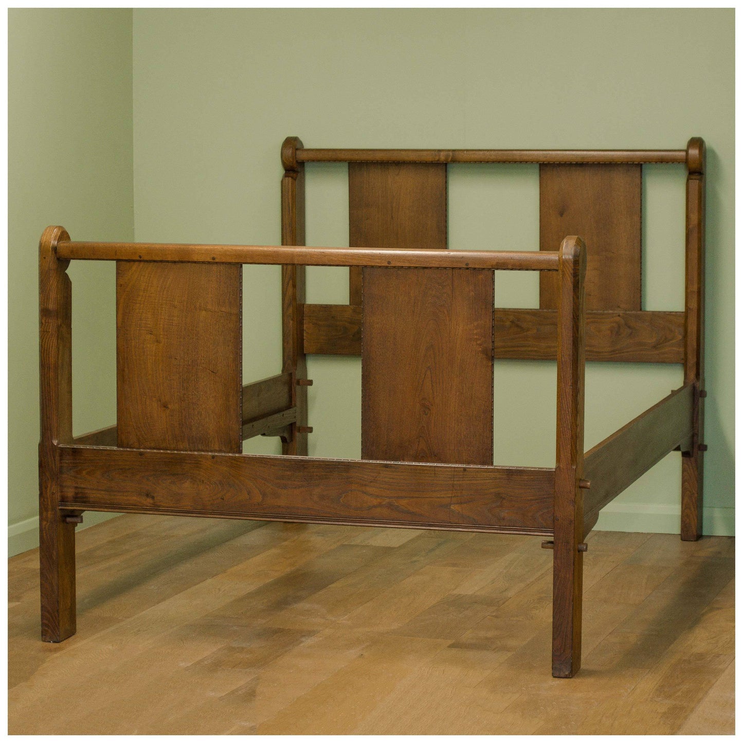 Ernest William Gimson Arts & Crafts Walnut Double Bed c. 1910