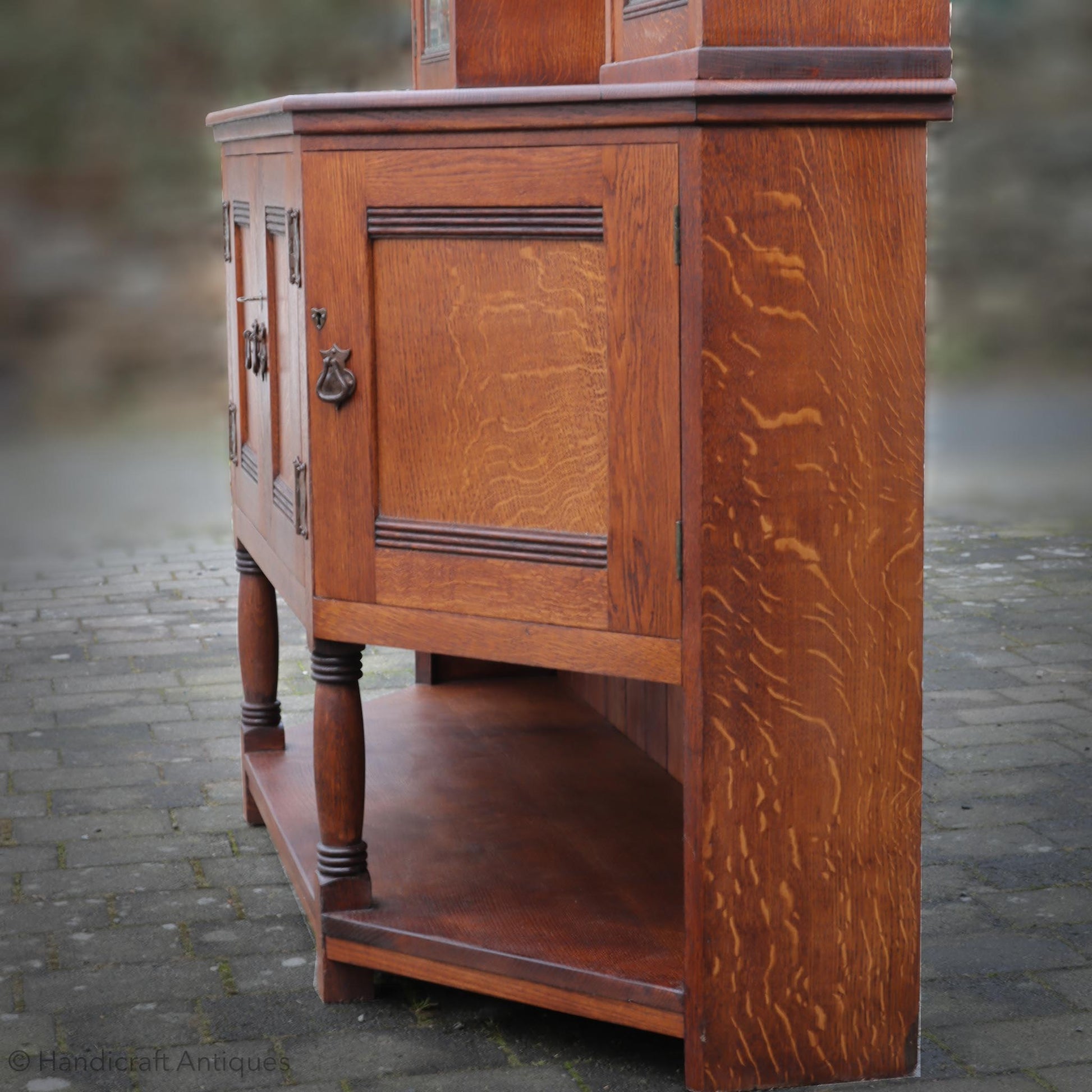 Liberty & Co Arts & Crafts Cotswold School English Oak Dresser c. 1920.