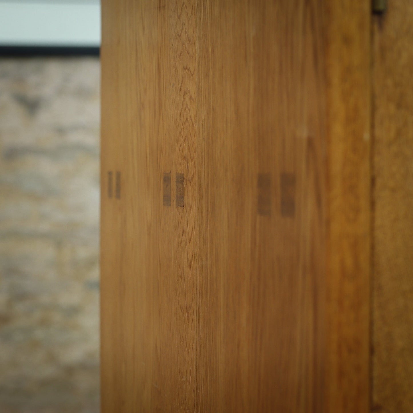 Peter Waals Arts & Crafts Cotswold School English Oak Wardrobe c.1935