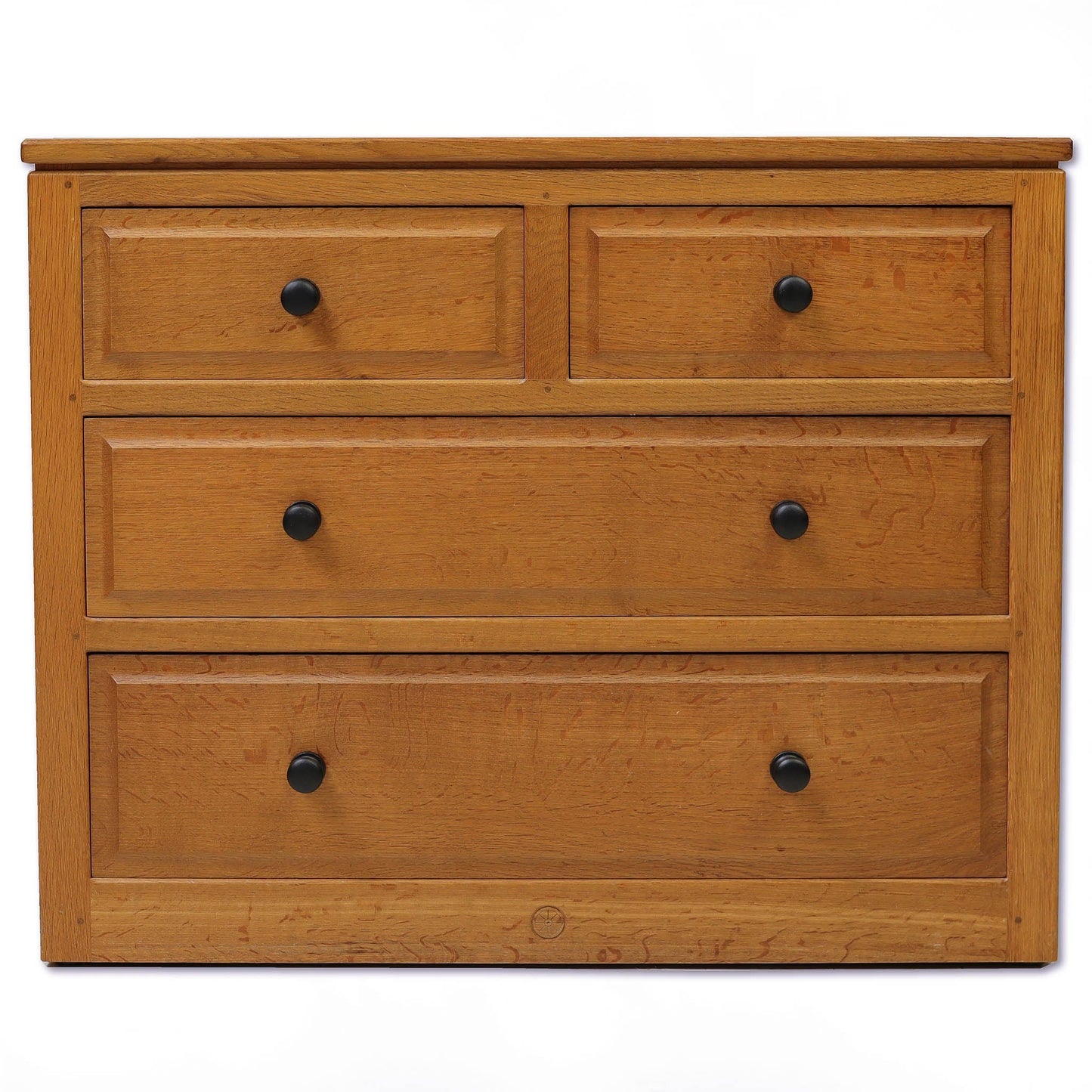 Phil Langstaff Arts & Crafts Yorkshire School English Oak Chest of Drawers (b)