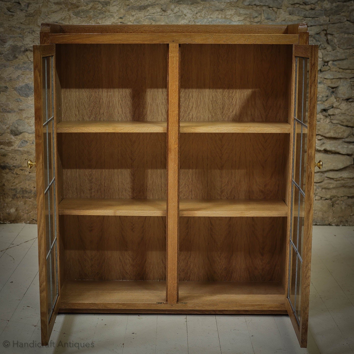 Mervin Duffield Arts & Crafts Yorkshire School English Oak Bookcase 2000