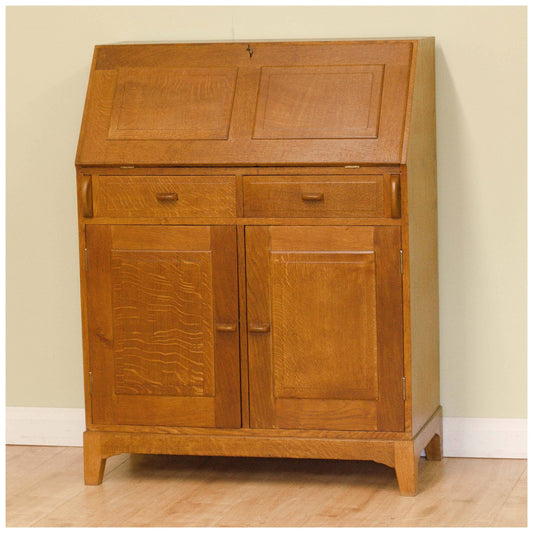 Fred Gardiner Arts & Crafts Cotswold School Oak Bureau