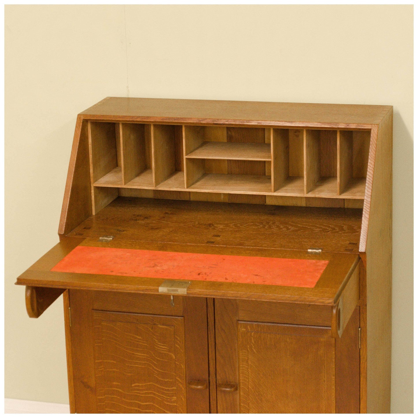 Fred Gardiner Arts & Crafts Cotswold School Oak Bureau