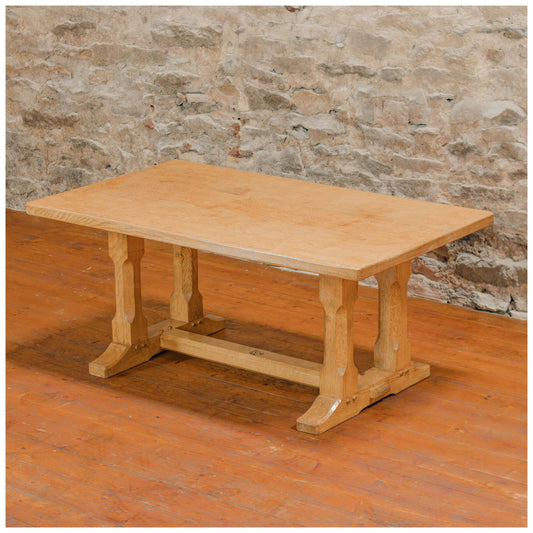 Fred Snailman Somerscales Arts & Crafts Yorkshire School Adzed Oak Coffee Table