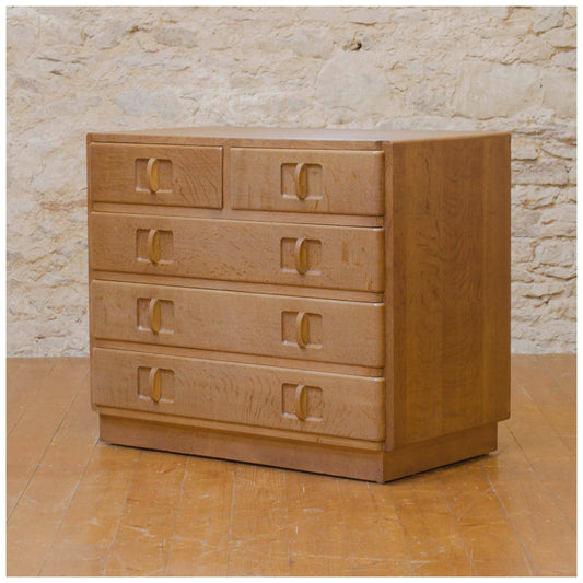 Gordon Russell Arts & Crafts Cotswold School 'Ilmington' Oak Chest of Drawers