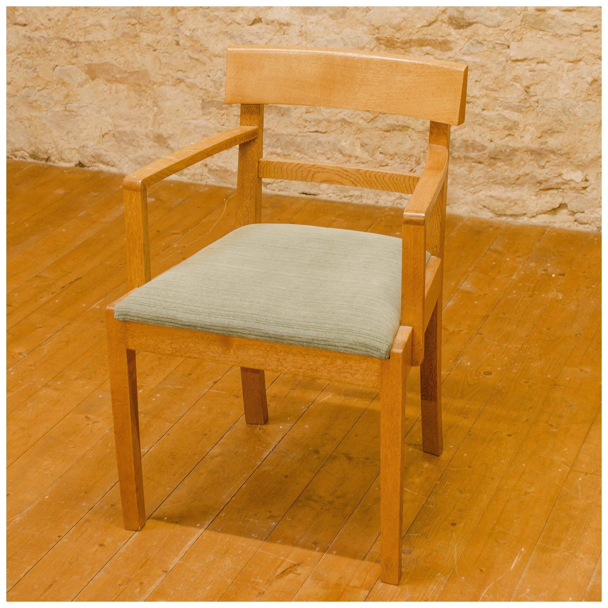 Gordon Russell Arts & Crafts Cotswold School Oak 'Weston' Table & 6 Chairs c.1935