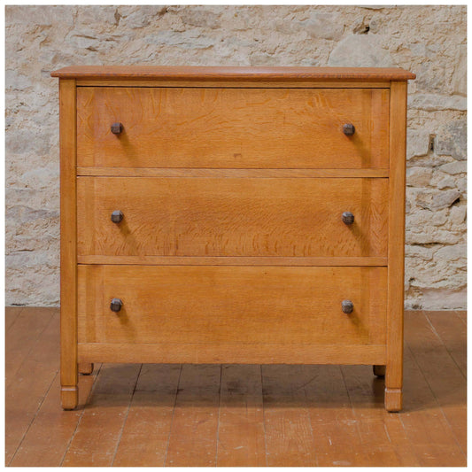 Gordon Russell Arts & Crafts Cotswold School Coxwell Oak Chest of Drawers 1929