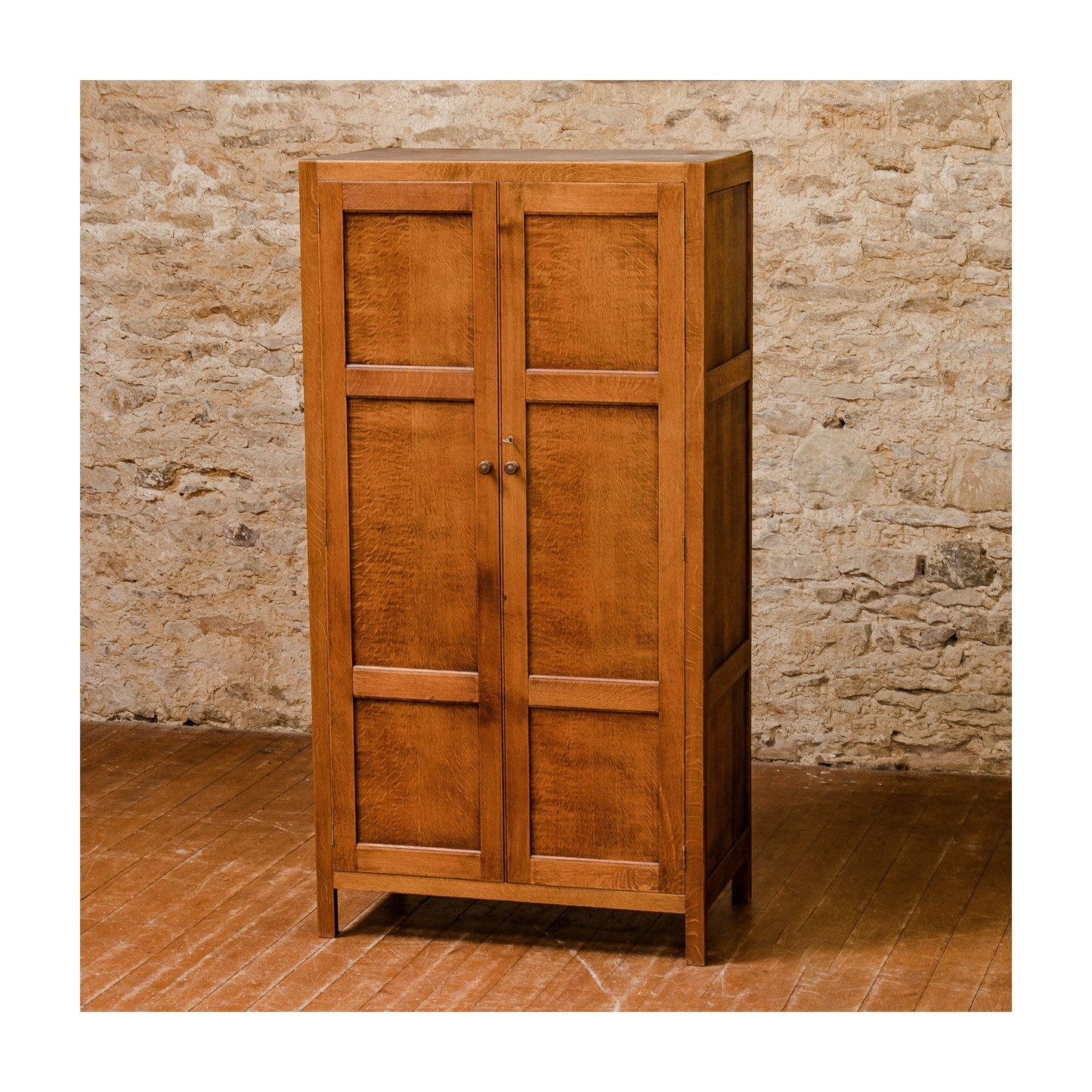 Heal and Co (Ambrose Heal) Arts & Crafts Cotswold School Oak Wardrobe c. 1930