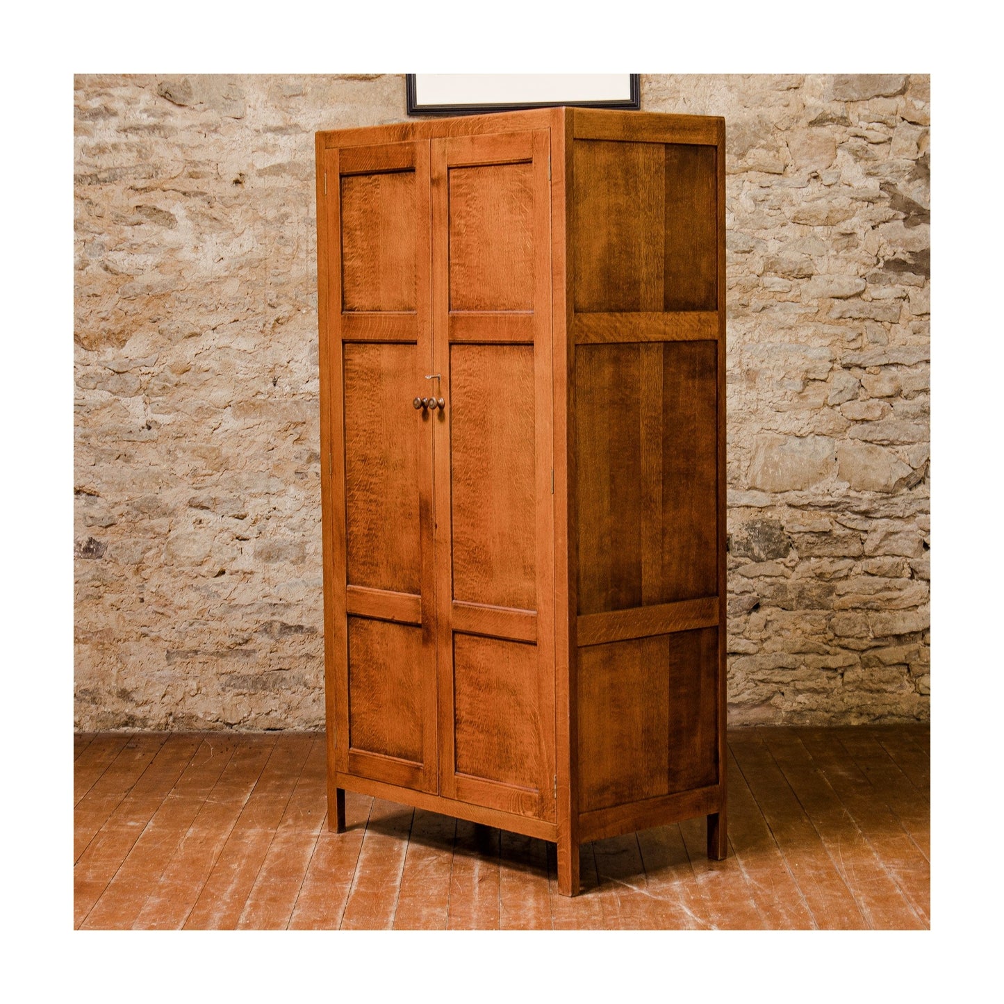 Heal and Co (Ambrose Heal) Arts & Crafts Cotswold School Oak Wardrobe c. 1930