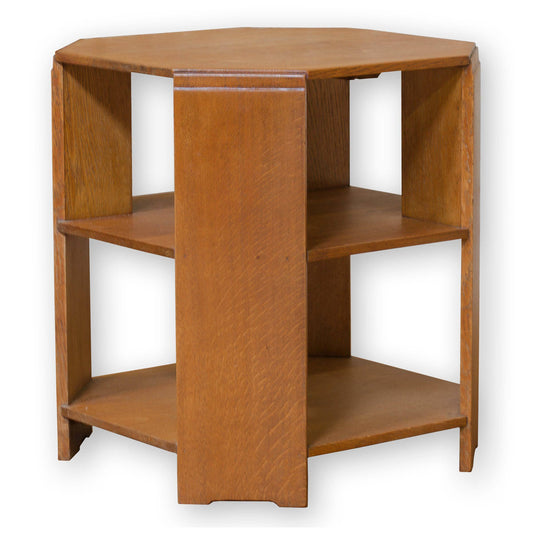 Heal and Co (Ambrose Heal) Arts & Crafts Large Octagonal Oak Book Table