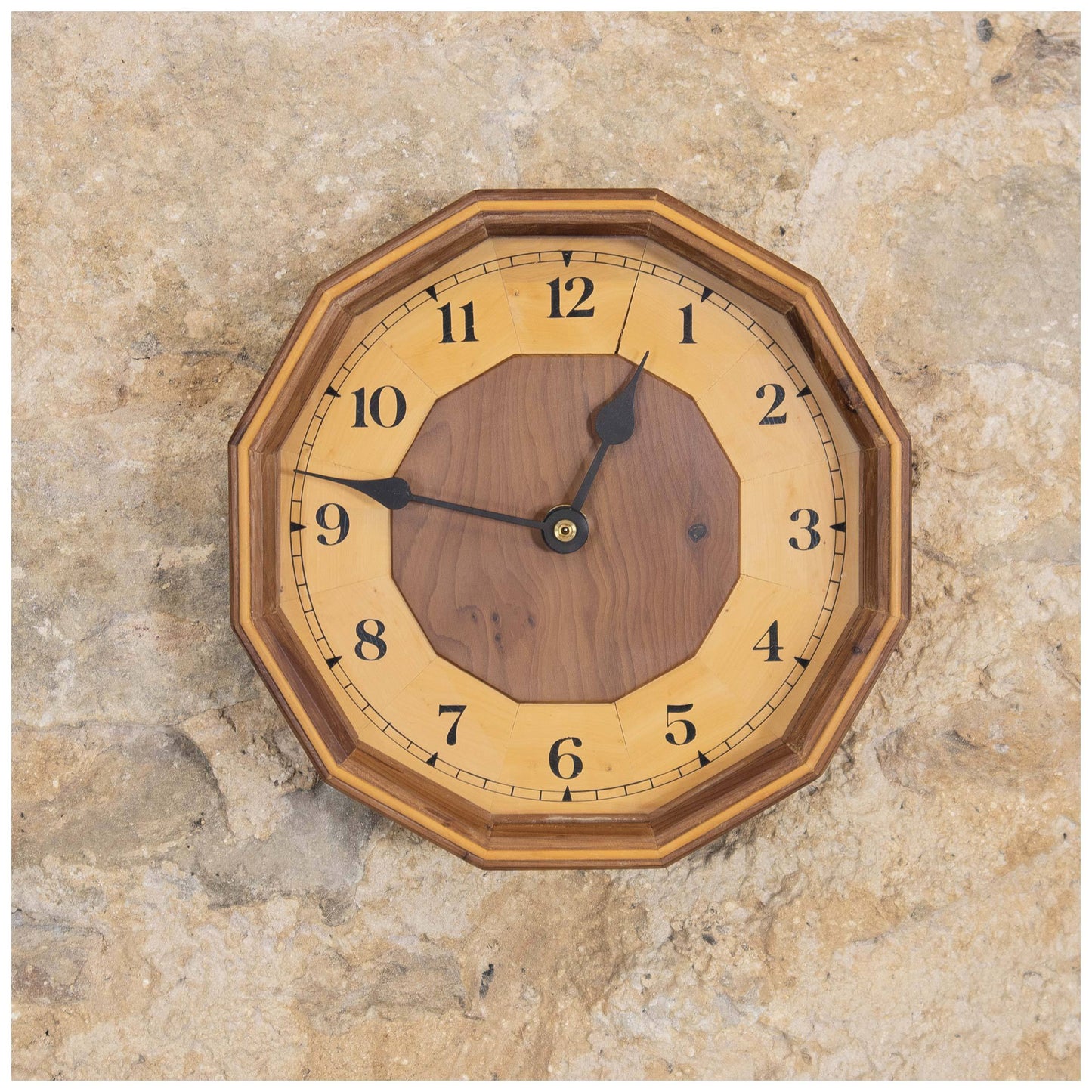 Hugh Birkett Arts & Crafts Cotswold School Dodecagonal Wall Clock