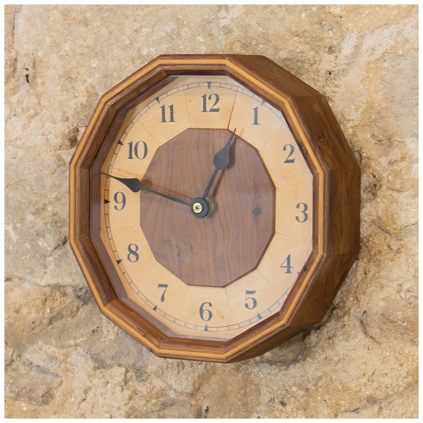 Hugh Birkett Arts & Crafts Cotswold School Dodecagonal Wall Clock