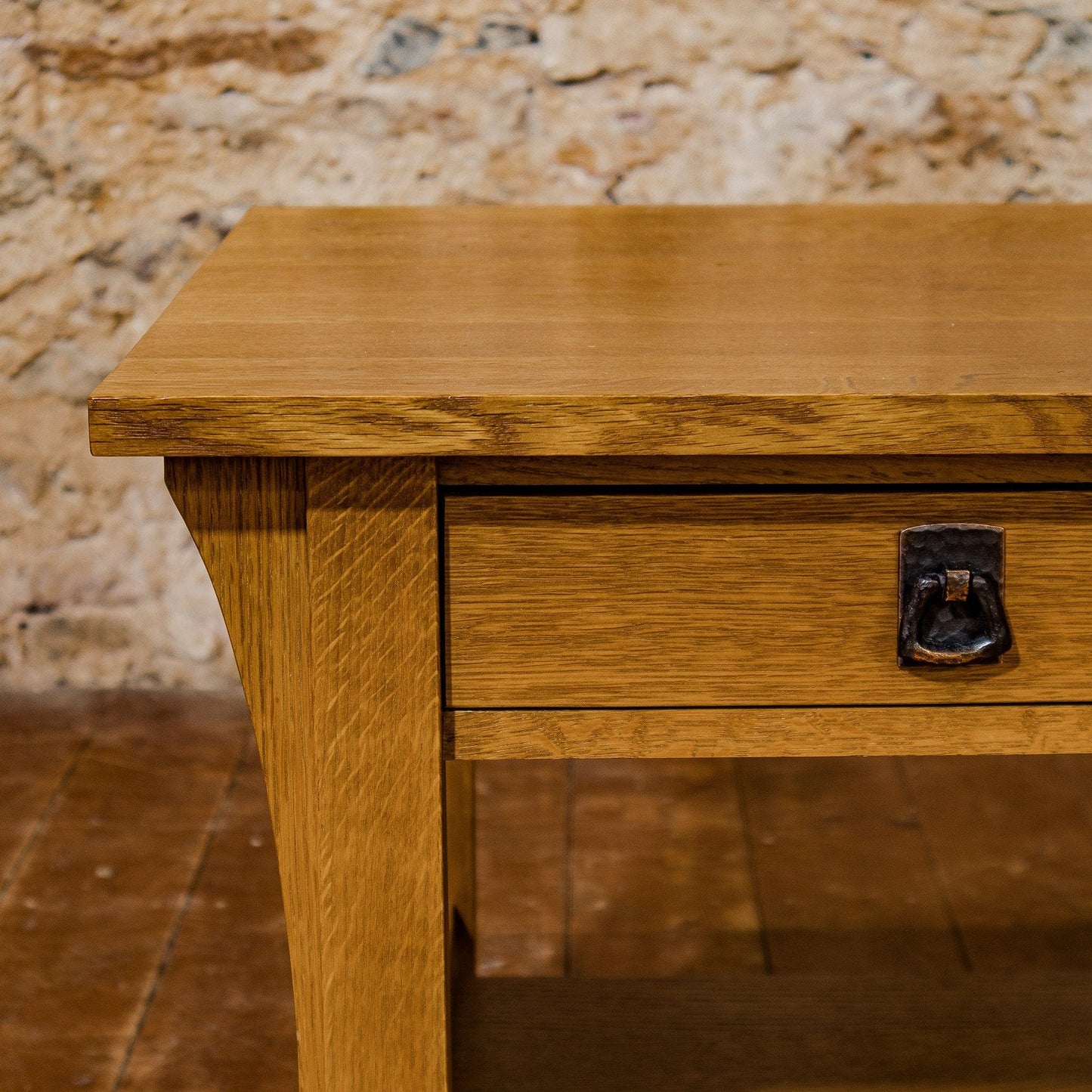 L. & J. G Stickley Arts & Crafts Mission School Quarter-sawn Oak Coffee Table