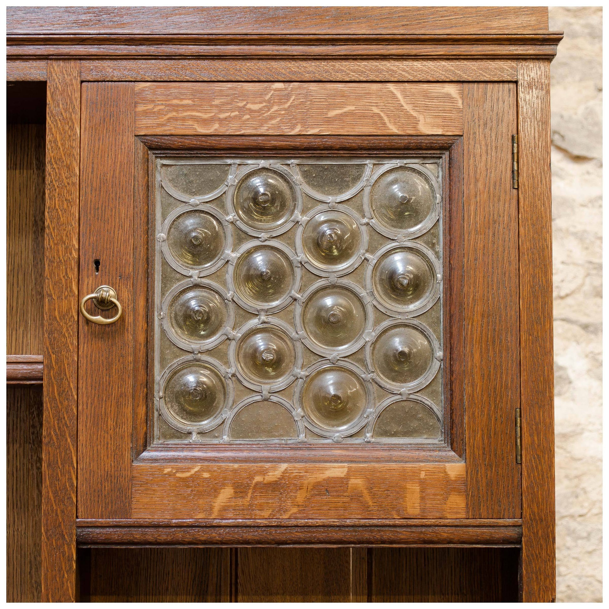 Liberty & Co Arts & Crafts English Oak Bureau Bookcase c. 1900