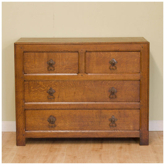 Liberty & Co Arts and Crafts Oak Chest of Drawers 1924