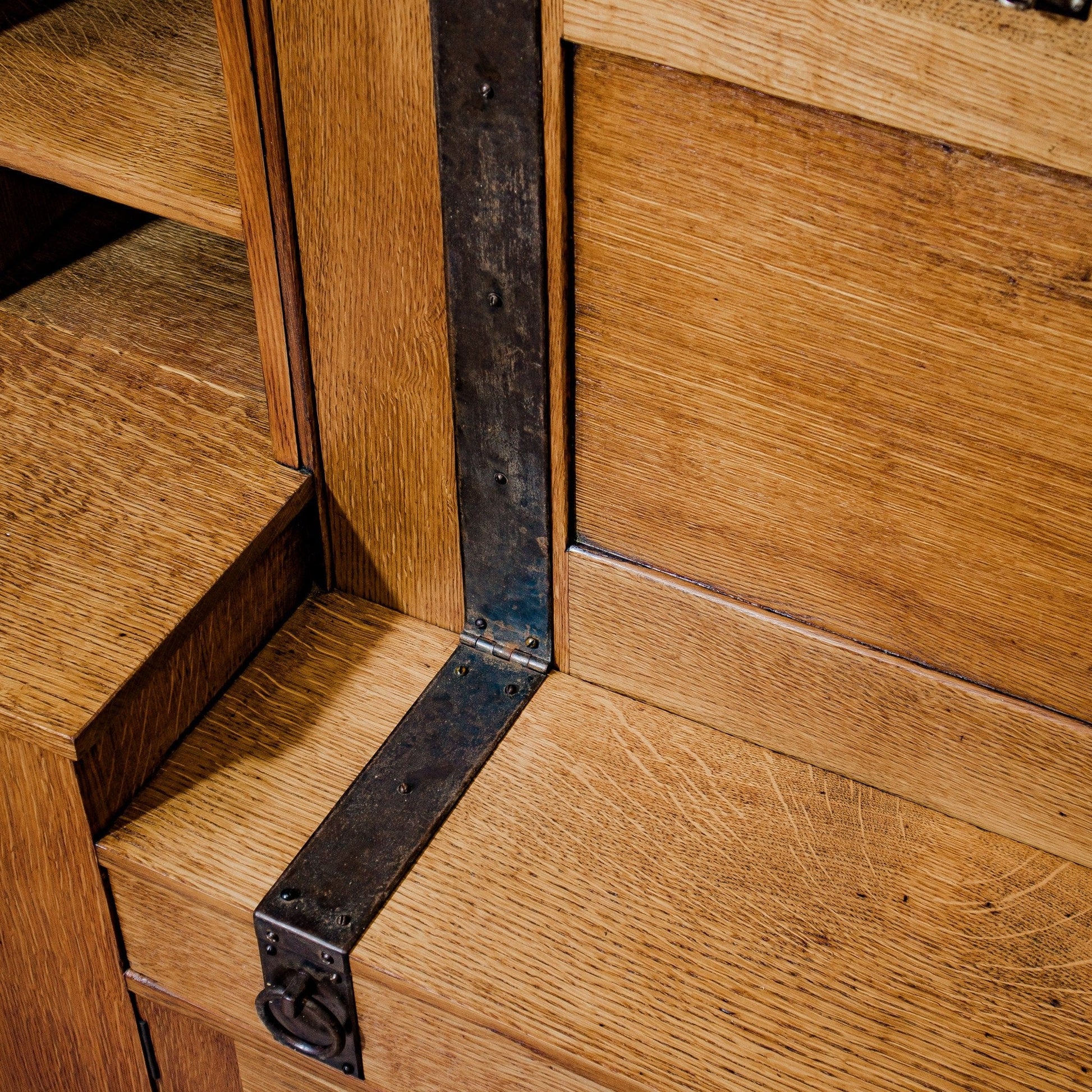 Liberty & Co Arts & Crafts English Oak Desk Designed by Leonard Wyburd c. 1920