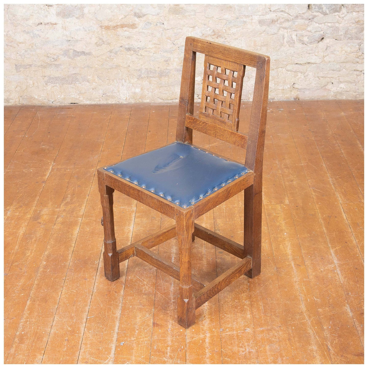 Rabbitman (Ex-Mouseman) Arts & Crafts Yorkshire School Oak Chairs c. 1975