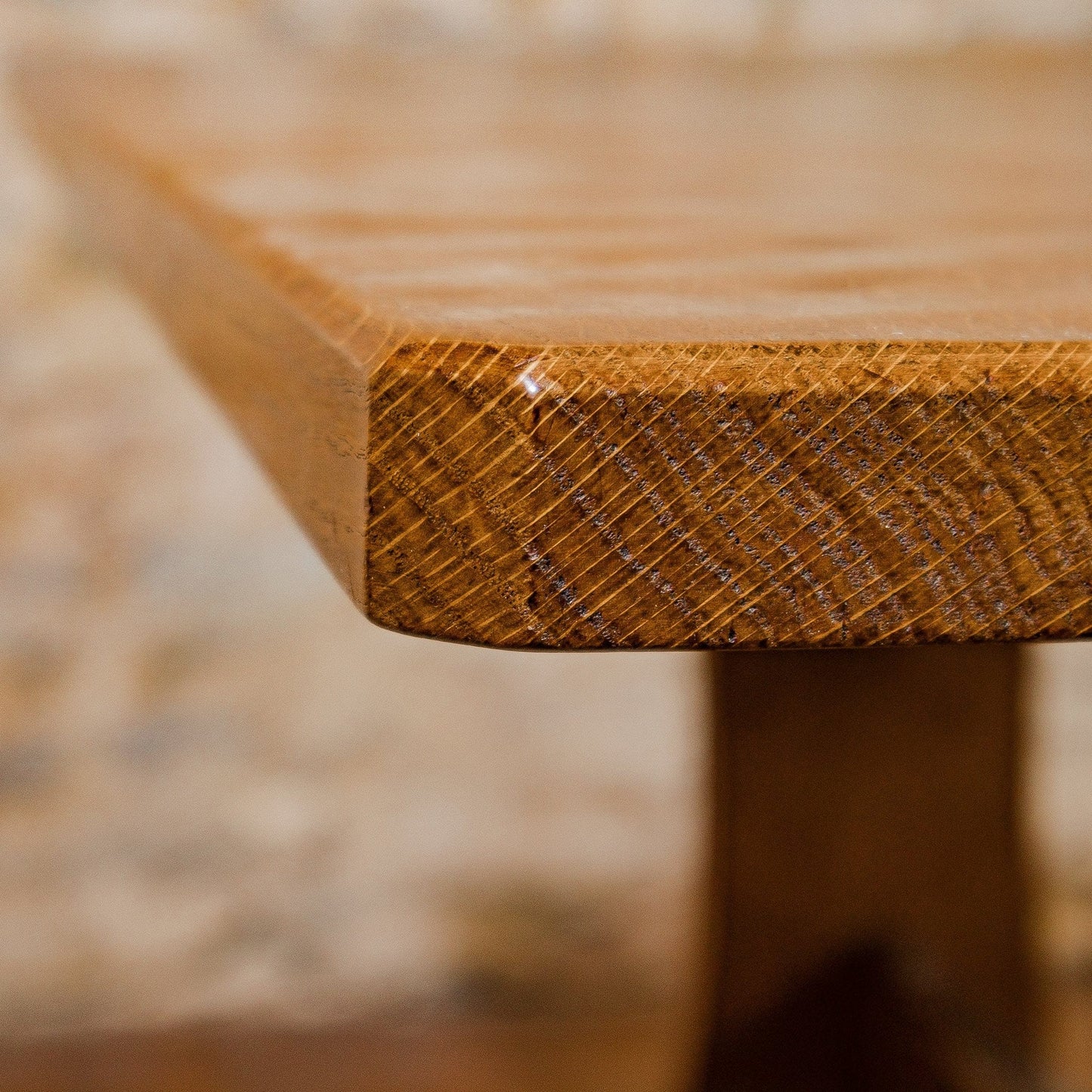 Robert 'Kingpost' Ingham Arts & Crafts Yorkshire School English Oak Dining Table