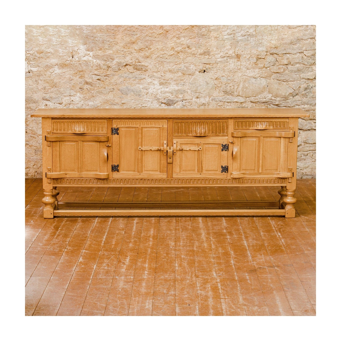 Rupert Griffiths Arts & Crafts English Oak long Sideboard