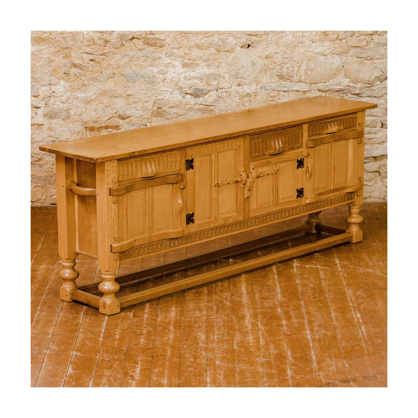 Rupert Griffiths Arts & Crafts English Oak long Sideboard